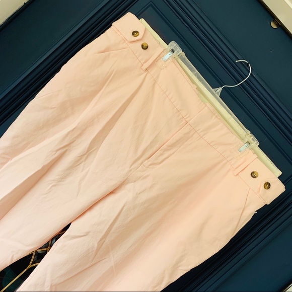 Plus size Pale blush high rise ankle chino pant - Picture 4 of 8